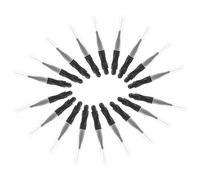 MOTHNUR Cepillos Para Cejas y Pestañas 50 Piezas Micro Con Tapa, Aplicadores Hipoalergénicos Negros Para Maquillaje Profesional y Uso Diario