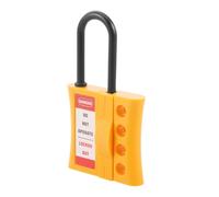 MOTHNUR Cerrojo de Bloqueo Dieléctrico de Nailon para 4 Candados, Resistente a Químicos y Uso Industrial, Cerrojo Múltiple Aislado para Gestión de Seguridad en Paneles Eléctricos