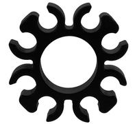 MOTHNUR Clip para Baquetas de Batería de Silicona Negra, Accesorio para Baquetas Flexible y Resistente, Abrazadera para Instrumentos de Percusión, Soporte de Repuesto Práctico