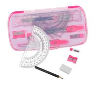 MOTHNUR Conjunto de brújula matemáticas pequeña Regla un Diario útiles Escolares estéticos de Estudio Reglas de plástico gobernante aleación