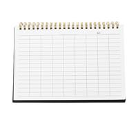 MOTHNUR Cuaderno de Registro Horizontal con Páginas Rayadas Tapa PP para Seguimiento de Inventario y Gastos Libro de Contabilidad para Pequeña Empresa Gestión de Stock y Finanzas