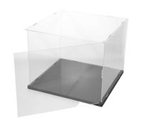 MOTHNUR Cubierta de Pesaje de Precisión para Báscula de Joyería, Protector Anti-viento Acrílico Negro 25x25x20 Cm, Accesorio Resistente para Básculas Electrónicas de Laboratorio y Cocina