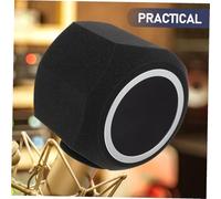 MOTHNUR Cubierta Esponja para Micrófono de Streaming Absorbente de Sonido Diseño Octagonal Negro Fácil Instalación Protección Anti-ruido para Grabación y Transmisión