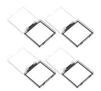 MOTHNUR Cubierta Protectora Transparente para Botón Pulsador de 41 MM Cuadrada 4 Piezas Cubierta del Botón de Encendido para Ordenador Elevador Lavadora y Lavavajillas Protector