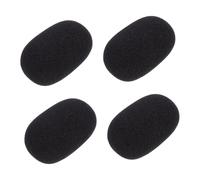 MOTHNUR Cubiertas Antiviento Para Micrófonos De Esponja Negras, 5 Unidades, Protectores De Parabrisas Para Micrófono De Cuello De Cisne, Funda Ligera y Práctica Para Equipos De Sonido Profesional