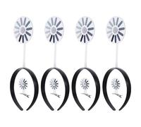 MOTHNUR Diadema Giratoria Forma de Cerebro y Pinzas Cabello Accesorio Plástico Divertido para Disfraz y Fiestas Set de 8 Piezas Símbolo de Carga para Uso Cómodo y Original