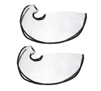 MOTHNUR Embudo Para Lavar Cabello Doméstico y Peluquería 2 Piezas Plástico Negro Cómodo Cuidado Capilar En Casa Herramientas De Enjuague Champú