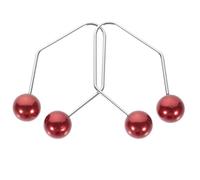 MOTHNUR Entrenador para Hoyuelos Metálico Ajustable 2 Piezas Color Rojo Oscuro Ejercitador Facial Portátil para Moldear Hoyuelos Naturales en Mejillas Herramienta de Belleza y Cuidado