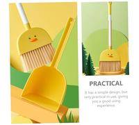 MOTHNUR Escoba y Recogedor para Juguete de Limpieza con Diseño de Pato Amarillo Herramienta Doméstica para Fregar y Barrer para Fomentar el Orden Casa