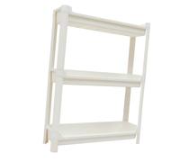 MOTHNUR Estante de Plástico de Suelo Hogar, Estante de Esquina Multifuncional de 3 Niveles, Diseño Ventilado, Capacidad Amplia, Adecuado para Baño, Dormitorio y Sala de Estar