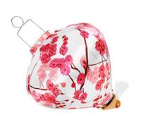 MOTHNUR Farol Colgante Decorativo Vietnamita de Estilo Retro Linterna de Seda Blanca de 12 Pulgadas para Exteriores Farolillos Asiáticos para Jardín y Fiestas