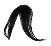 MOTHNUR Flequillo con Clip para Mujer Extensión de Flequillo con Patillas de Cabello Humano Natural Semi-Tejido Color Natural Medio Postizo Temporal para Cambio de Estilo Diario