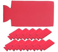 MOTHNUR Fundas Aislantes Térmicas para Latas 12 Piezas Diseño Delgado Rojo Protector de Bebidas Frío y Calor para Cerveza y Refrescos Enfriador Portátil para Uso en Hogar y Exteriores