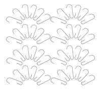 MOTHNUR Ganchos para Decoraciones Navideñas de Metal Negro Colgadores Flexibles para Adornos 200 Piezas Resistentes Intemperie Ideales para Árboles de Navidad Fiestas y Exteriores