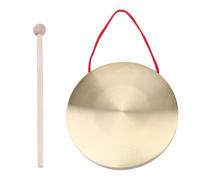 MOTHNUR Gong de Mano de Cobre con Martillo Redondo Instrumento de Percusión Tradicional para Entrenamiento Auditivo y Creatividad con Funda Colgante Segura Bordes Cortantes
