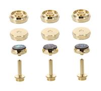 MOTHNUR Hebillas Doradas para Botones de Trompeta Cubiertas de Pistón Resistentes Accesorios de Repuesto para Válvulas de Instrumento Musical de Trompeta