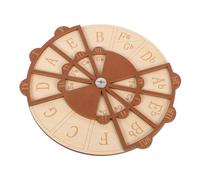 MOTHNUR Herramienta Portátil de Madera para Práctica de Acordes y Escalas Guitarra Disco Círculo de Quintas para Aprendizaje Musical y Composición Accesorio Creativo para Principiantes y