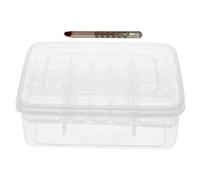 MOTHNUR Incubadora para Eclosión de Huevos de Reptiles 16 Orificios Plástico Transparente para Terrarios Reptiles Anfibios