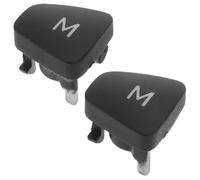 MOTHNUR Interruptor de Control de Volumen para Volante de Coche, Botón de Audio M de Repuesto en Abs Negro, 2 Piezas para Sistema Estéreo de Interior Compatible con Modelo Escort,
