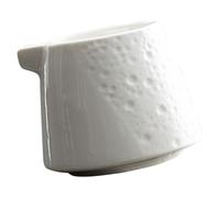 MOTHNUR Jarra de Cerámica para Leche y Salsa Cremera con Boquilla Ergonómica para Café y Latte Art Vaso Multifuncional para Profesionales y Uso en Cafeterías