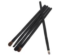 MOTHNUR Juego de 5 Brochas para Maquillaje de Ojos con Cerdas de Pelo de Caballo Estuche Negro Portátil Set Profesional para Sombras Delineador y Difuminado Adecuado para Uso Diario