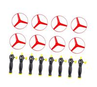 MOTHNUR Juguetes Voladores para 8 Piezas, Platillo Volador de Plástico Color Aleatorio, Juego de Hélice sin Luz para Actividades al Aire Libre y Fortalecimiento Muscular