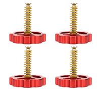 MOTHNUR Kit 4 Piezas para Impresora 3D Cr10 M4 Tuercas Manuales Niveladoras de Cama Caliente Tornillos y Resortes de Metal Accesorios para Nivelación Precisa y Repuesto Fiable