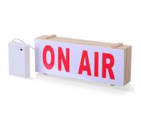 MOTHNUR Letrero LED de Madera Maciza Tamaño Mediano Texto Rojo Luz Nocturna Suave sin Deslumbramiento Señal Luminosa para Decoración de Pared en Hogar y Oficina