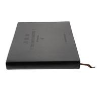 MOTHNUR Libro de Cuentas Multifuncional Horizontal 320 Páginas Manual Conciso en Papel Portátil para Contabilidad y Registro Diario Cubierta Negra de Cuero Sintético