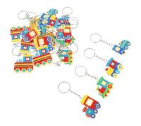 MOTHNUR Llaveros de Coche de Dibujos Animados PVC 24 Piezas, Llavero Infantil Suave y Mini, Accesorios para Mochilas, Fiestas Infantiles y Regalos de Carnaval