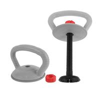 MOTHNUR Mango Ajustable para Pesas Rusas y Mancuernas con Base Estable y Tuerca, Accesorio Fitness Versátil para Entrenamiento de Fuerza en Casa y Gimnasio, Agarre Ergonómico Durable Gris