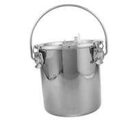 MOTHNUR Máquina Ordeño Manual Portátil con Cubo Acero Inoxidable para Vacas Cabras Ovejas Capacidad y Diseño para Móviles