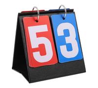 MOTHNUR Marcador Portátil de Mesa para Partidos de Baloncesto y Voleibol, Mini Contador Manual de Puntuación en Papel Resistente Negro, Indicador Multifunción para Juegos Deportivos