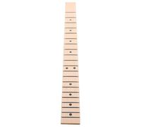 MOTHNUR Mástil de Guitarra Eléctrica Diapasón de Madera de Arce de 21 Trastes Color Negro Puntos de Posición Reemplazo sin Clavijero para Mástil de Guitarra Acústica y Eléctrica