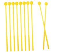 MOTHNUR Mazos De Percusión Para Niños, 10 Piezas, Color Amarillo, Mango De Goma Antideslizante, Para De Lengüetas, Marimba y Xilófono, Accesorios Para Instrumentos Musicales Infantiles