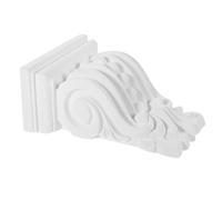 MOTHNUR Ménsula Decorativa Europea Tallada De Poliuretano Blanco para Pared, Soporte De Esquina Estilo Romano, Decoración Interior y Exterior, Elemento Estructural Único, 1 Unidad