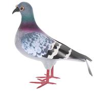 MOTHNUR Pájaro Artificial Paloma de Espuma Realista con Plumas Decorativas para Jardín y Hogar Grande Color Gris Estilo Aleatorio