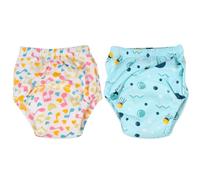 MOTHNUR Pañales Lavables para Bebés 2 Unidades Calzoncillos de Entrenamiento Transpirable de 6 Capas Algodón Talla L 24-36 Kg Diseño Antifugas para Uso Diario