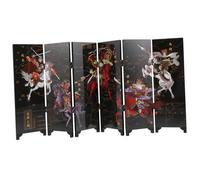 MOTHNUR Pantalla Pequeña Plegable De Madera Artesanal, Panel Tradicional Chino, Adorno Decorativo para Escritorio y Hogar, Arte Nacional para Decoración y Regalos Culturales