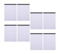 MOTHNUR Paquete de 8 Cuadernos de Notas Legales Rayados Tamaño A5 Papel Grueso Blanco 400 Hojas Cuaderno Portátil Desprendible para Oficina Abogados y Profesional