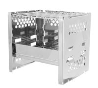 MOTHNUR Parrilla Portátil de Acero Inoxidable para Barbacoa al Aire Resistente al Fuego Duradera para Camping y Picnic