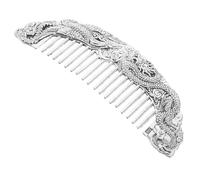 MOTHNUR Peine Retro De Dientes Anchos De Dragón Cobre Blanco Peine Desenredante Para Cabello Rizado Accesorio De y Cuidado Personal Para Hombres y Mujeres