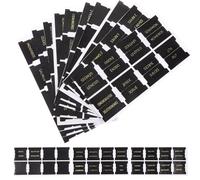 MOTHNUR Pestañas de Índice Bíblica de Cuero Pu 80 Unidades (66 Negras 14 en Blanco) para Biblia de Estudio, Etiquetas Resistentes para Hombres, Mujeres, Accesorios para Material Escolar