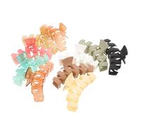 MOTHNUR Pinzas Grandes Pelo Mate 10 Unidades Diseño de Garra Tipo Mandíbula Antideslizante Plástico Resistente en 10 Colores Variados Ideales para Coletas y Uso Diario