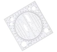 MOTHNUR Plantilla de Dibujo Multifuncional de Plástico, Regla Matemática de Medición Geométrica, Herramienta para Estudiantes y Profesores, Material Escolar para Dibujo y Aprendizaje