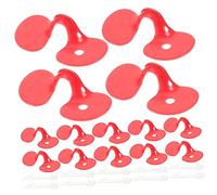 MOTHNUR Protección Ocular Sin Ataduras para Pollo Rojo, 100 Piezas, Protección para Aves De Corral, Prevención De Piqueteo, Uso En Crianza Avícola Profesional y Doméstica