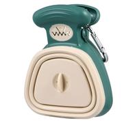 MOTHNUR Recogedor De Excrementos De Perro Plegable Clip para Heces De Perro Portátil Material Seguro y Duradero Tamaño s Color Verde para Exterior y Mascotas