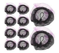 MOTHNUR Redes Elásticas Invisibles para Moños de Ballet para Niñas 20 Piezas Borde de Encaje Púrpura Ajustable Malla Transpirable Ligera para Baile Danza y Cuidado Profesional del