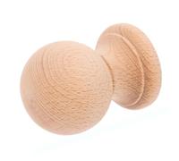 MOTHNUR Remate de Madera Maciza sin Pintar para Muebles, Cabezal Decorativo de Columna Romana Tallado a Mano, 4x3 Cm, Accesorio Artesanal Versátil para Balaustres y Decoración