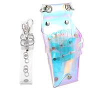 MOTHNUR Riñonera Portátil para Peluquero Bolsa Transparente para Tijeras Organizador de Herramientas Correa Ajustable Capacidad Media para Uso Profesional en Salón de Belleza